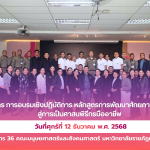 ภาพกิจกรรมโครงการการอบรมเชิงปฏิบัติการ หลักสูตรการพัฒนาศักยภาพบุคลากร สู่การเป็นศาสนพิธีกรมืออาชีพ วันที่ศุกร์ที่ 12 ธันวาคม พ.ศ. 2568